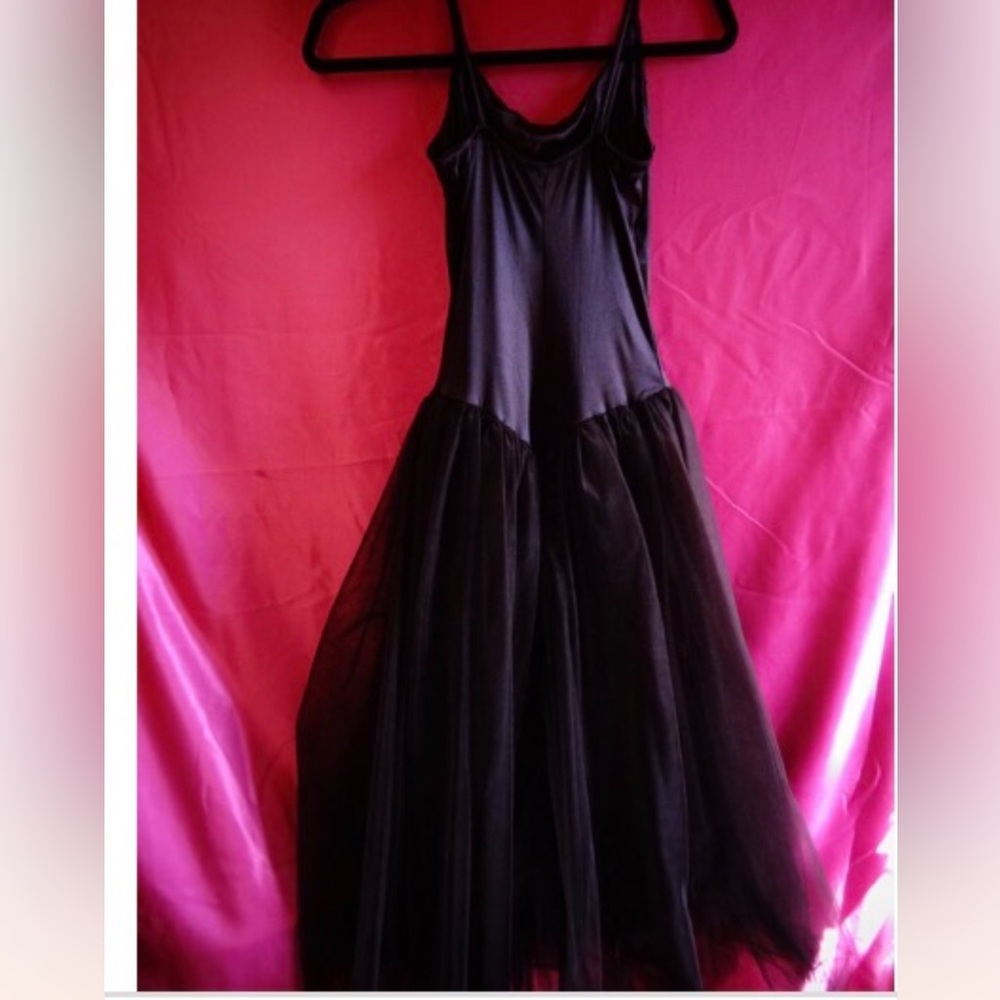 Betsey Johnson black ballerina wedding ballroom dress vintage dollbaby 80’s - Picture 4 of 4
